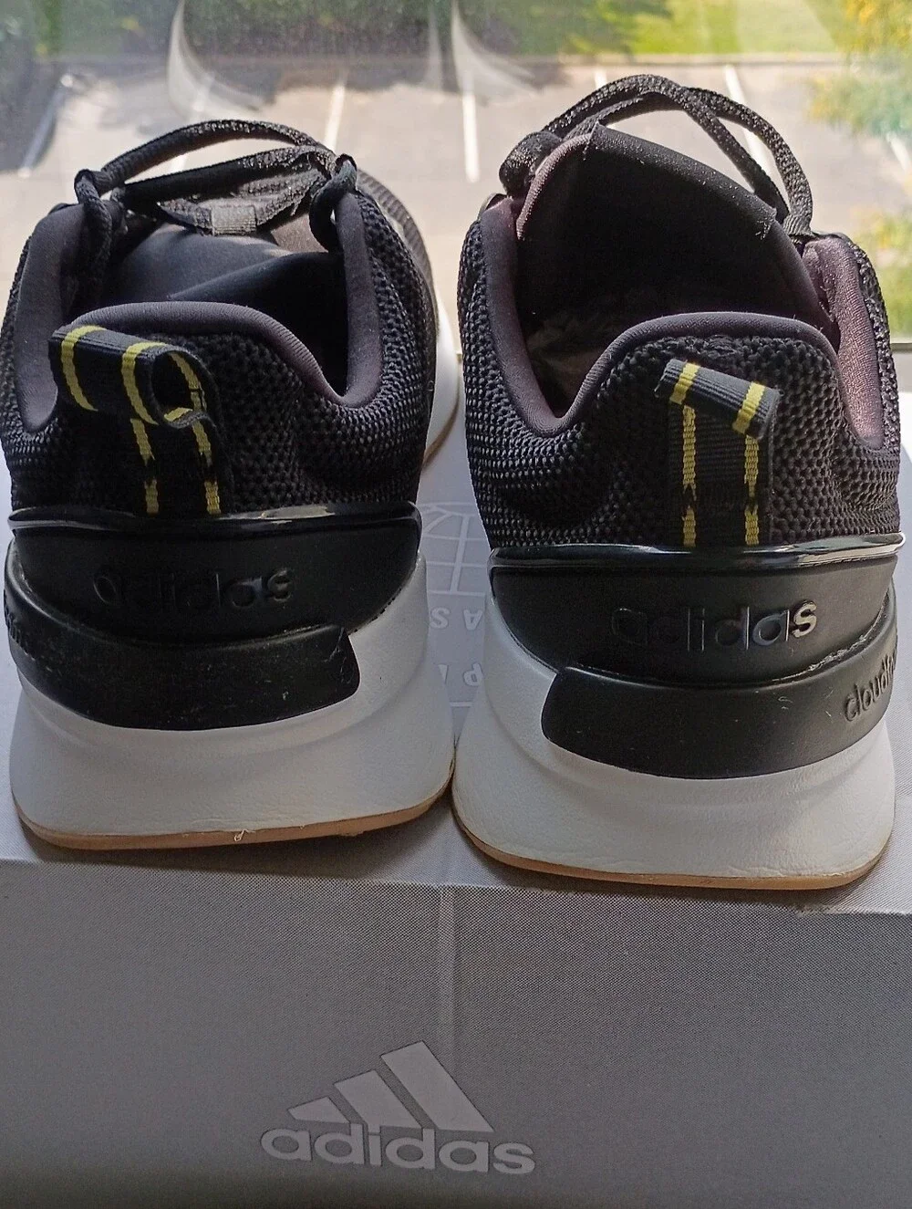 Adidas Black and White Women’s Low-Top Sneakers--LIKE NEW--WORN ONCE.